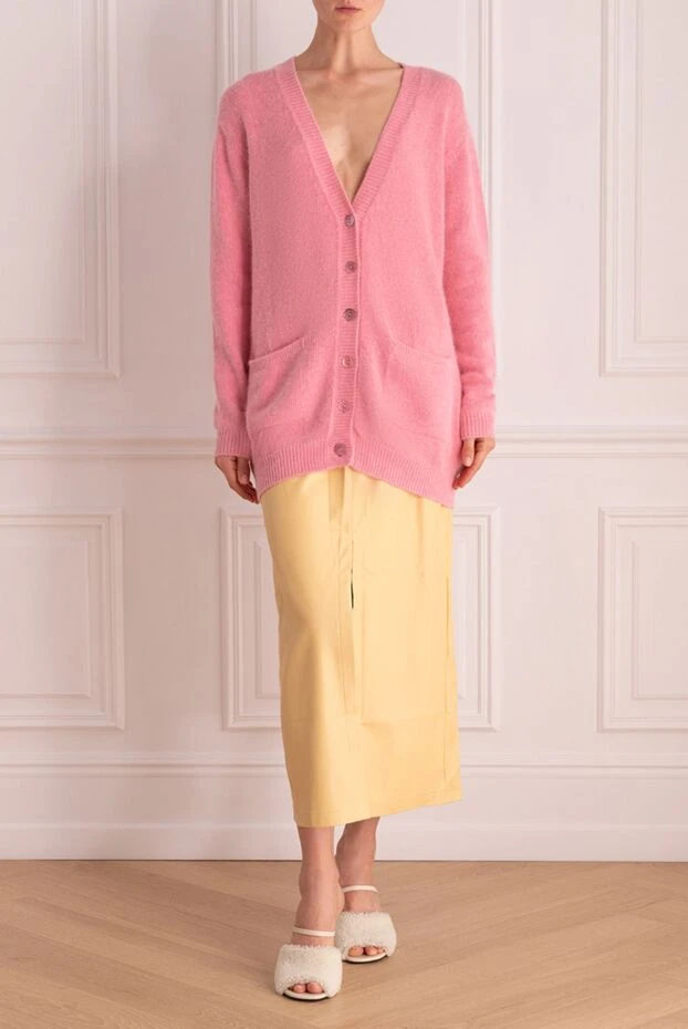 Ermanno Scervino woman pink wool and polyamide сardigan for women buy with prices and photos 150107 - photo 2