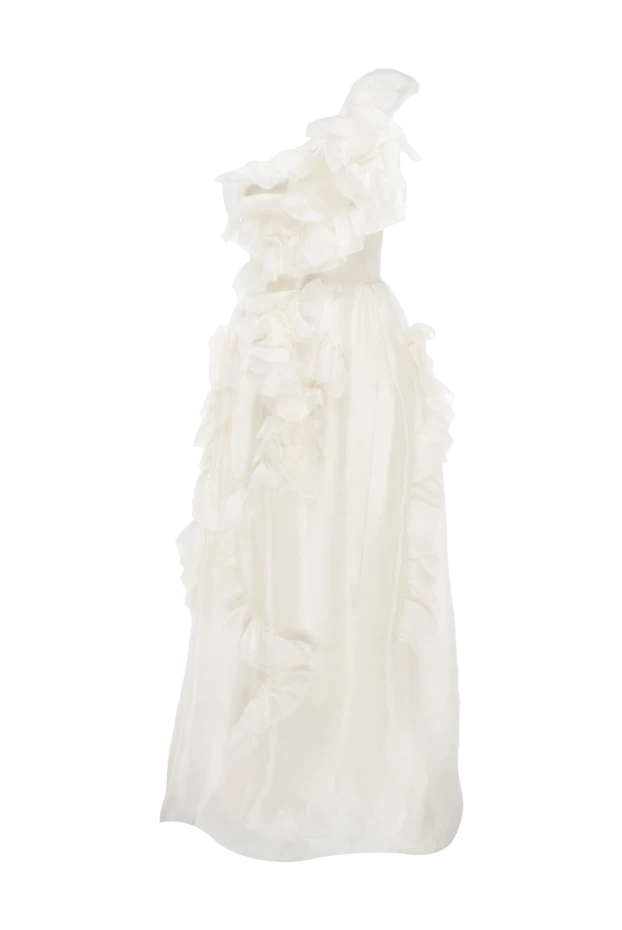 Ermanno Scervino женские платье шелка белое женское купить с ценами и фото 150117 - фото 1