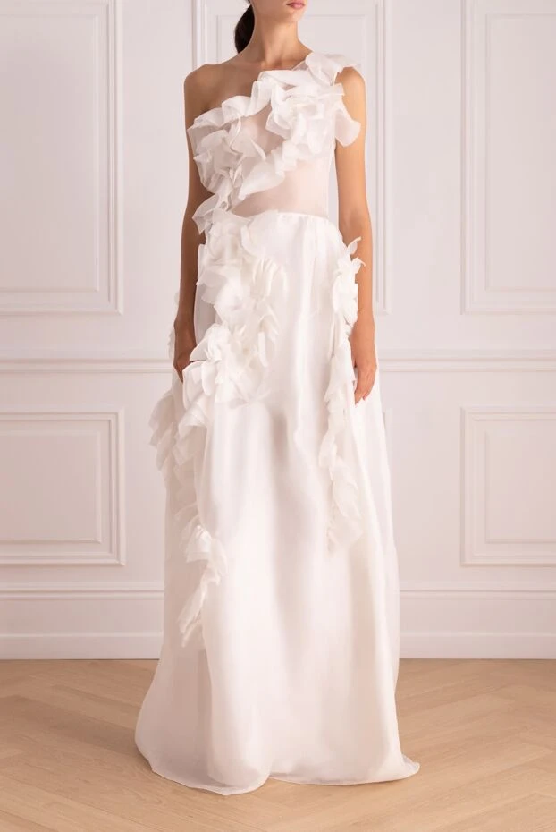 Ermanno Scervino жіночі сукня з шовку біла жіноча купити фото з цінами 150117 - фото 2
