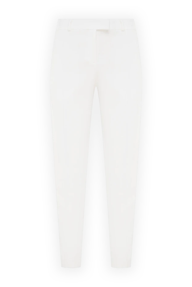 Ermanno Scervino женские брюки из вискозы и акрила белые женские купить с ценами и фото 150126 - фото 1