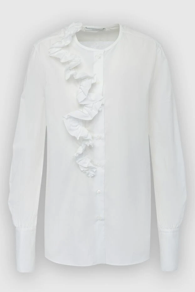 Ermanno Scervino женские блуза из хлопка белая женская купить с ценами и фото 150129 - фото 1