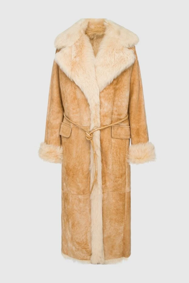 Ermanno Scervino woman sheepskin coat made of natural fur orange for women buy with prices and photos 150145 - photo 1