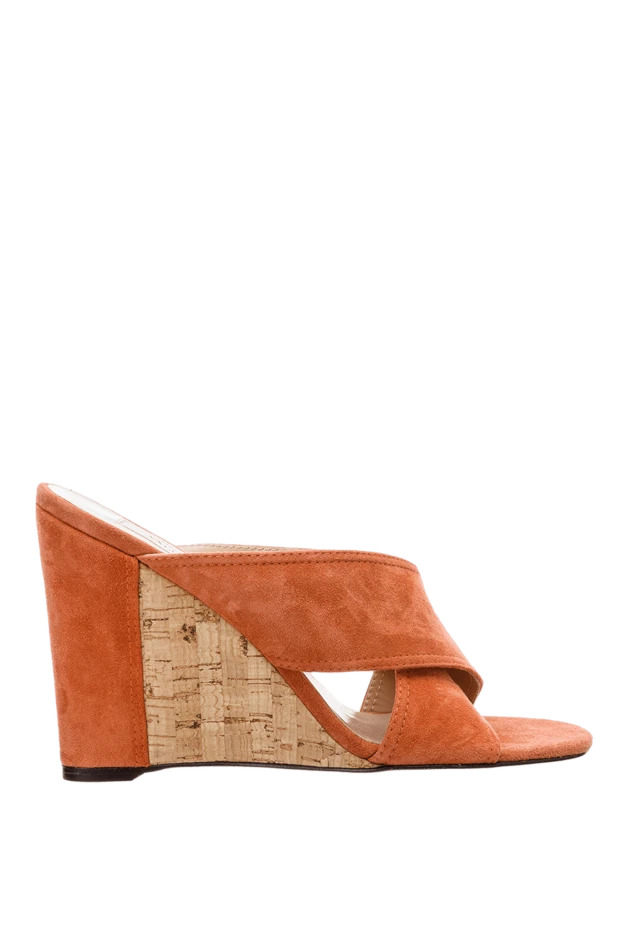 Valentino woman orange suede mules for women 150165 - photo 1