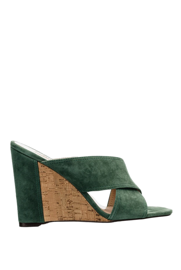 Valentino woman green suede mules for women buy with prices and photos 150166 - photo 1