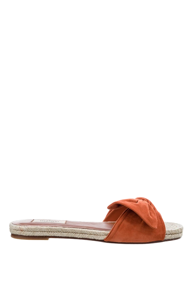 Valentino woman orange suede flip-flops for women 150167 - photo 1