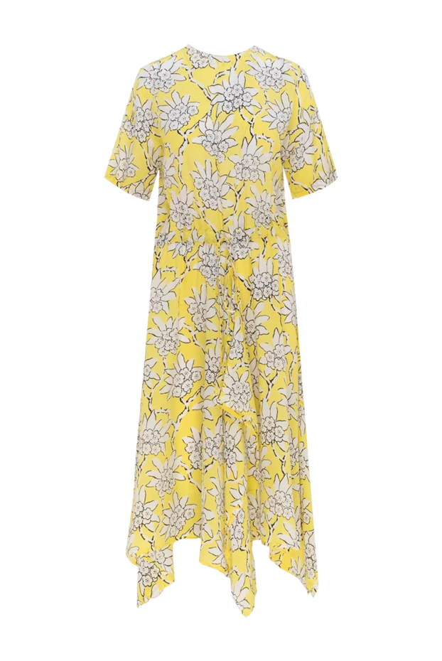 Valentino женские платье из шелка желтое женское купить с ценами и фото 150178 - фото 1