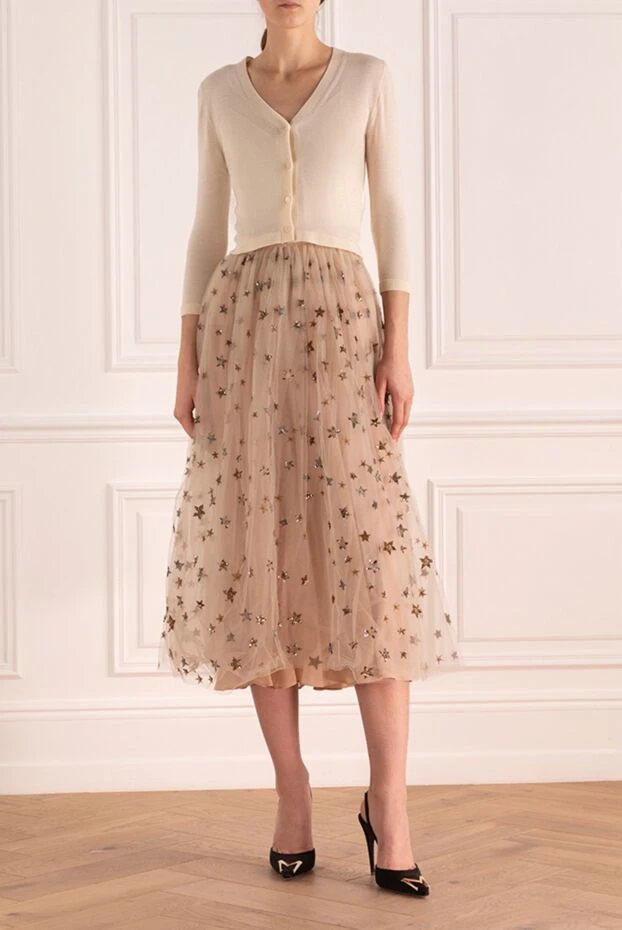 Valentino woman beige polyamide skirt for women 150190 - photo 2