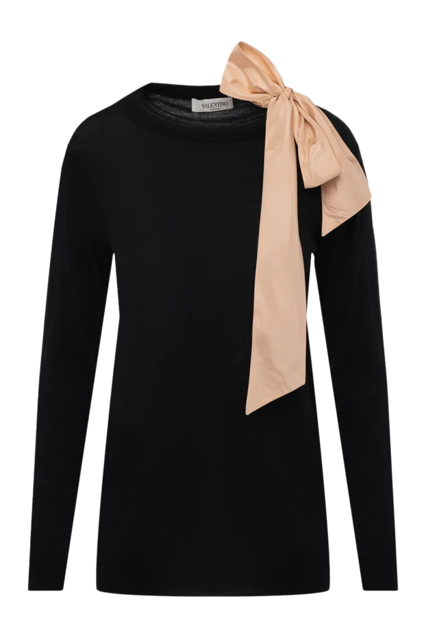 Valentino жіночі джемпер з вовни чорний жіночий купити фото з цінами 150197 - фото 1