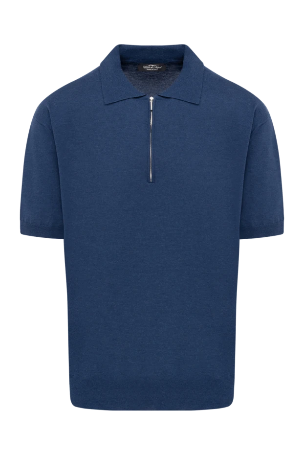 Cesare di Napoli polo from cotton blue for men 150215 - photo 1