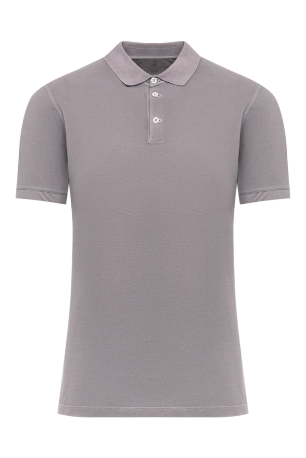 Polo made of cotton white for men - photo 1