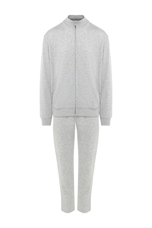 Brunello Cucinelli men's sports suit made of cashmere, cotton and polyamide gray 150361 - photo 1
