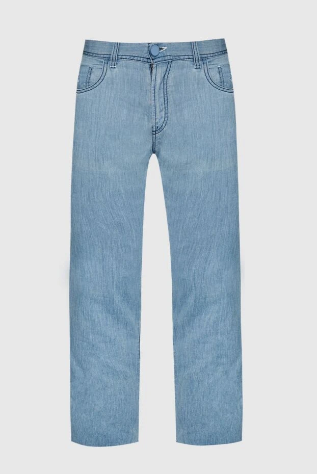 Scissor Scriptor men's universal jeans blue with dense fabric 197120 - photo 1