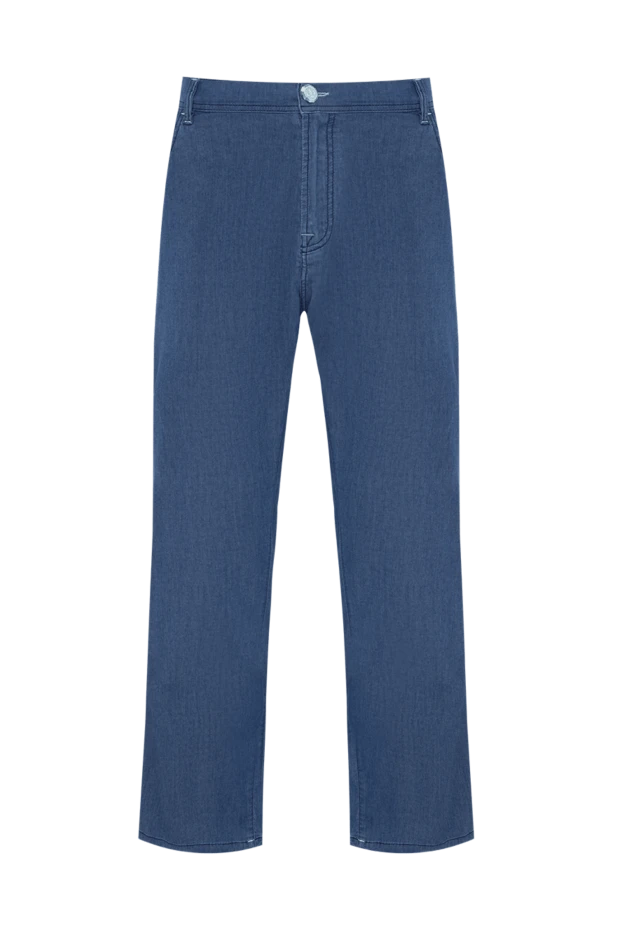 Scissor Scriptor мужские джинсы из хлопка и полиуретана синие мужские купить с ценами и фото 150418 - фото 1