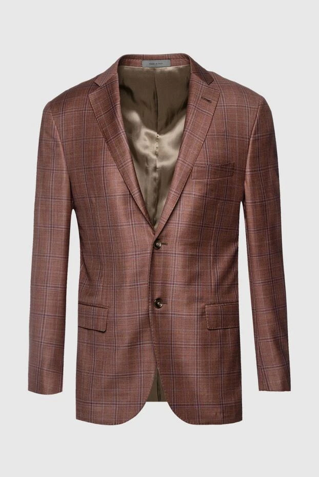 Corneliani мужские пиджак из шерсти коричневый мужской купить с ценами и фото 150474 - фото 1