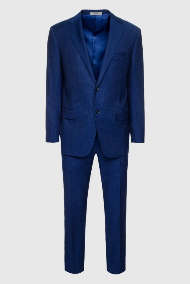 Corneliani мужские костюм мужской из шерсти синий купить с ценами и фото 150475 - фото 1