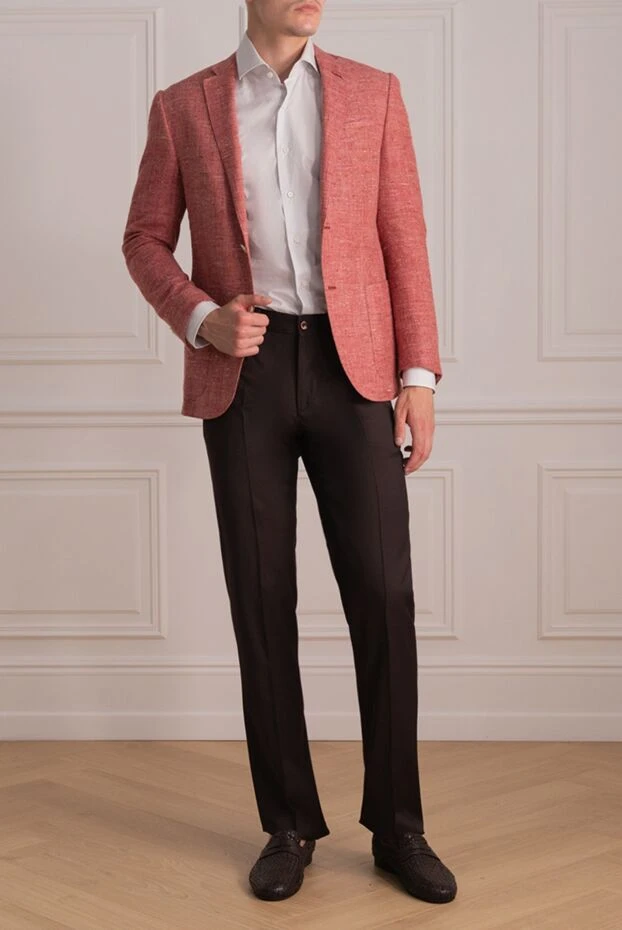 Corneliani мужские пиджак розовый мужской купить с ценами и фото 150477 - фото 2