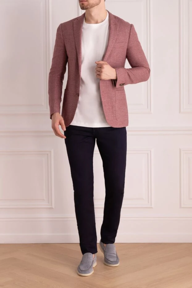 Corneliani мужские пиджак розовый мужской купить с ценами и фото 150478 - фото 2