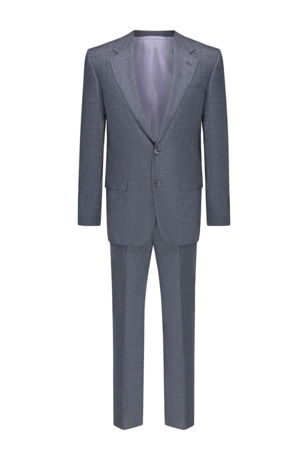 Stefano Ricci костюм чоловічий з вовни та шовку сірий 150511 - фото 1