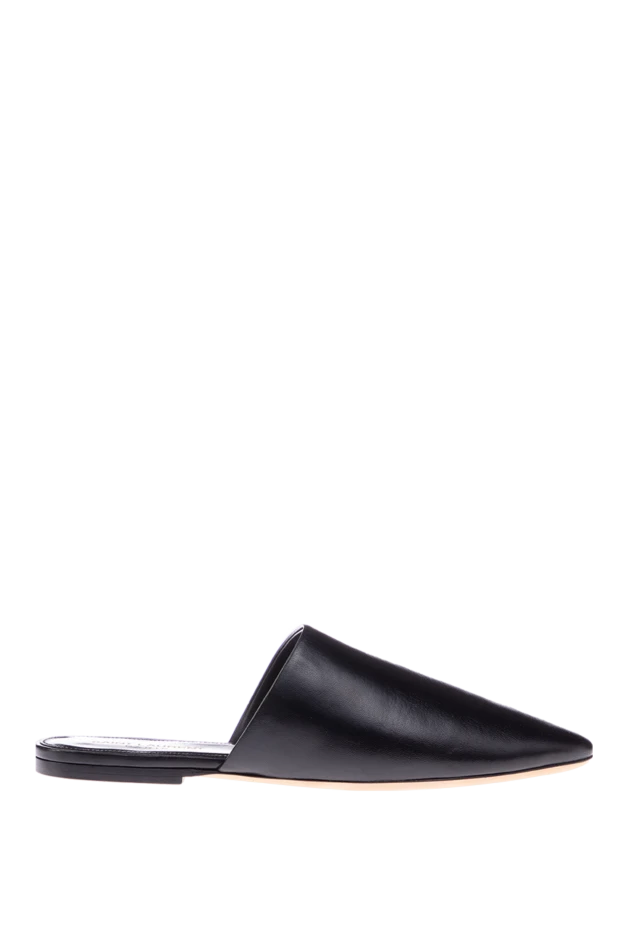 Saint Laurent woman black leather mules for women buy with prices and photos 150526 - photo 1