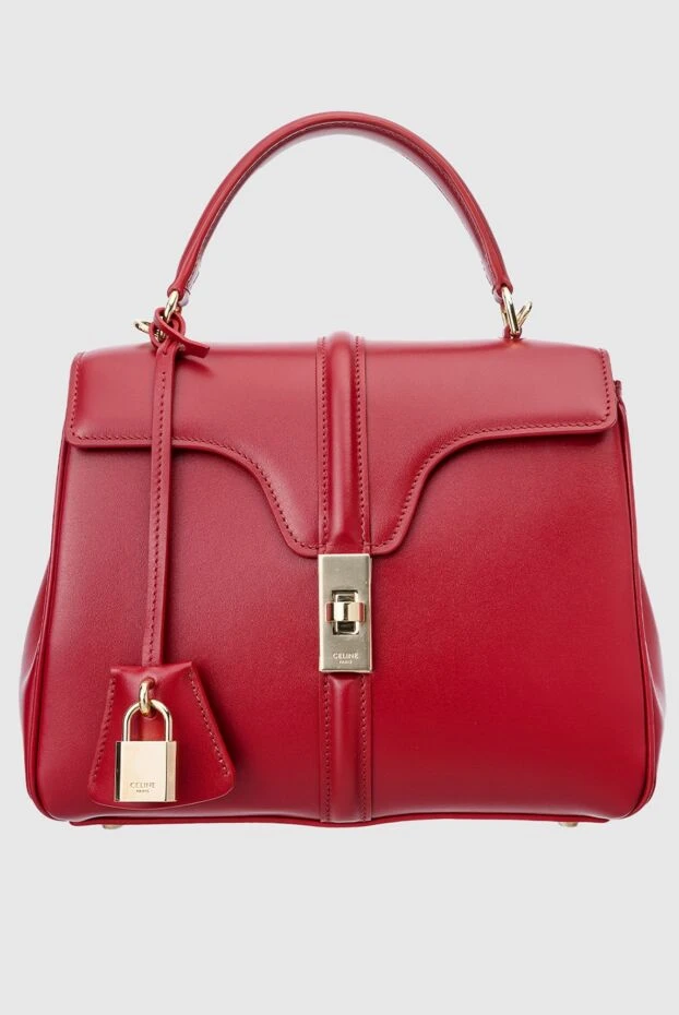 Celine жіночі сумка зі шкіри червона жіноча купити фото з цінами 150541 - фото 1