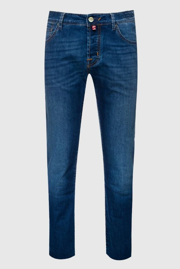 Jacob Cohen мужские джинсы из хлопка и полиэстера синие мужские купить с ценами и фото 150551 - фото 1