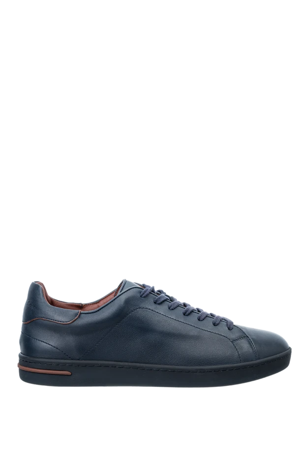 Loro Piana man blue leather sneakers for men buy with prices and photos 150582 - photo 1
