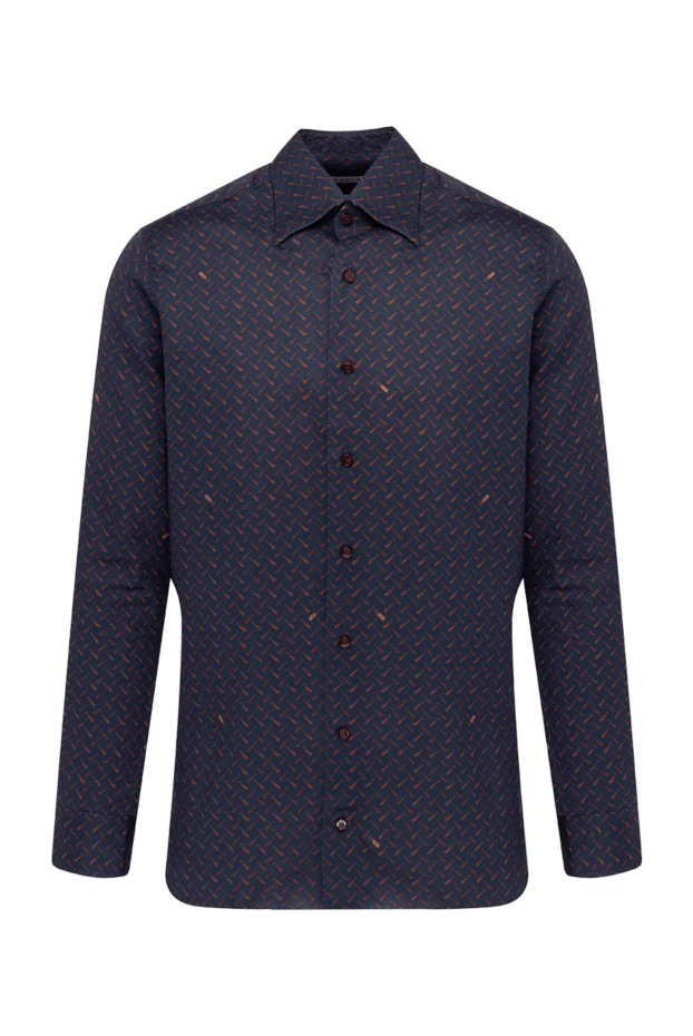 Zilli man blue cotton shirt for men buy with prices and photos 150636 - photo 1