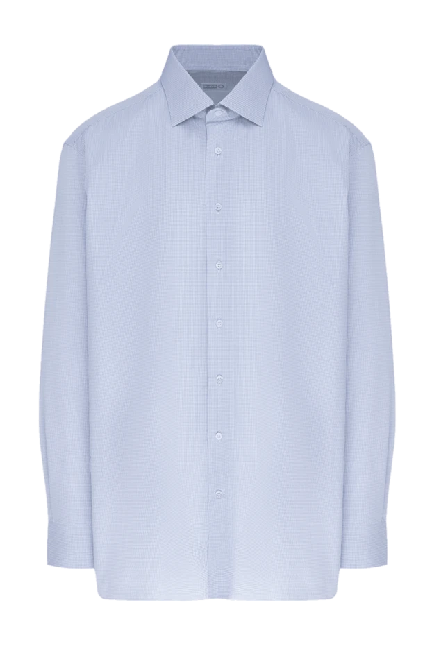 Zilli man blue cotton shirt for men buy with prices and photos 150638 - photo 1