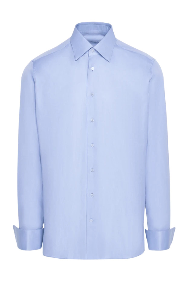 Zilli чоловічі рубашка з бавовни блакитна чоловіча купити фото з цінами 150639 - фото 1