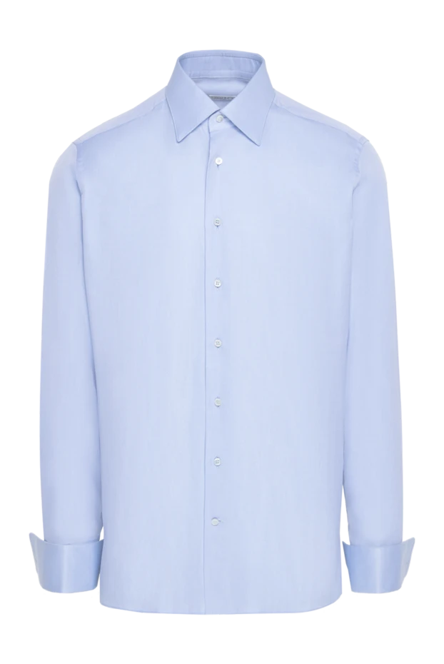 Zilli blue cotton shirt for men 150639 - photo 1