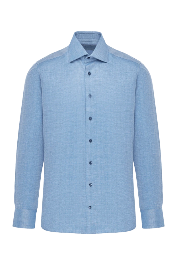 Zilli blue cotton shirt for men 150642 - photo 1