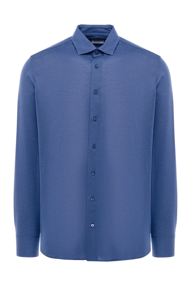 Zilli blue cotton shirt for men 150643 - photo 1