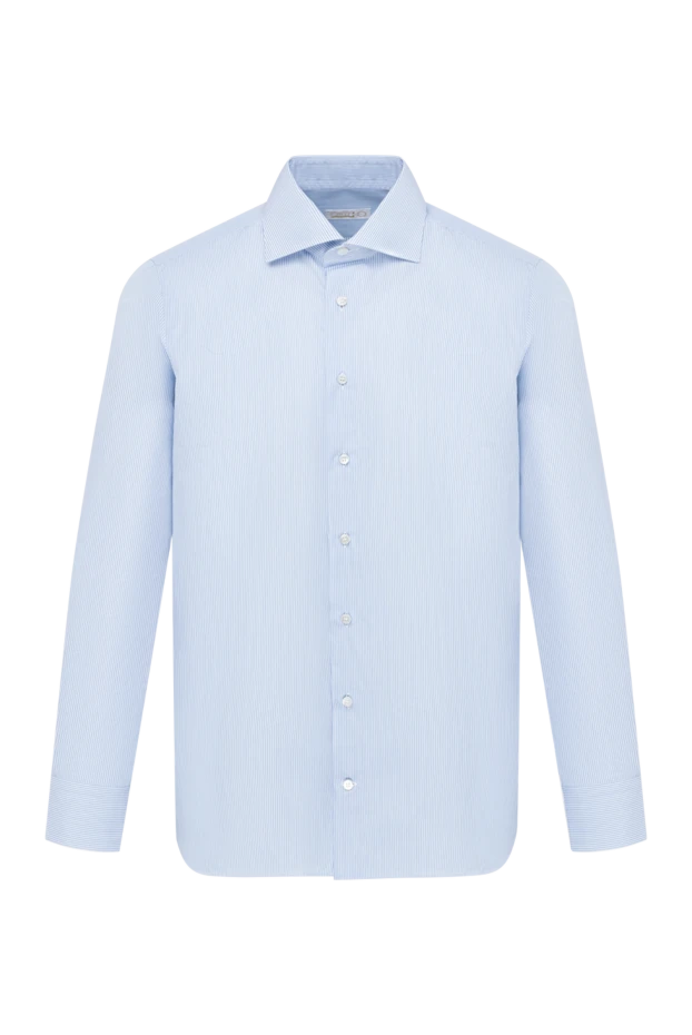 Zilli blue cotton shirt for men 150648 - photo 1