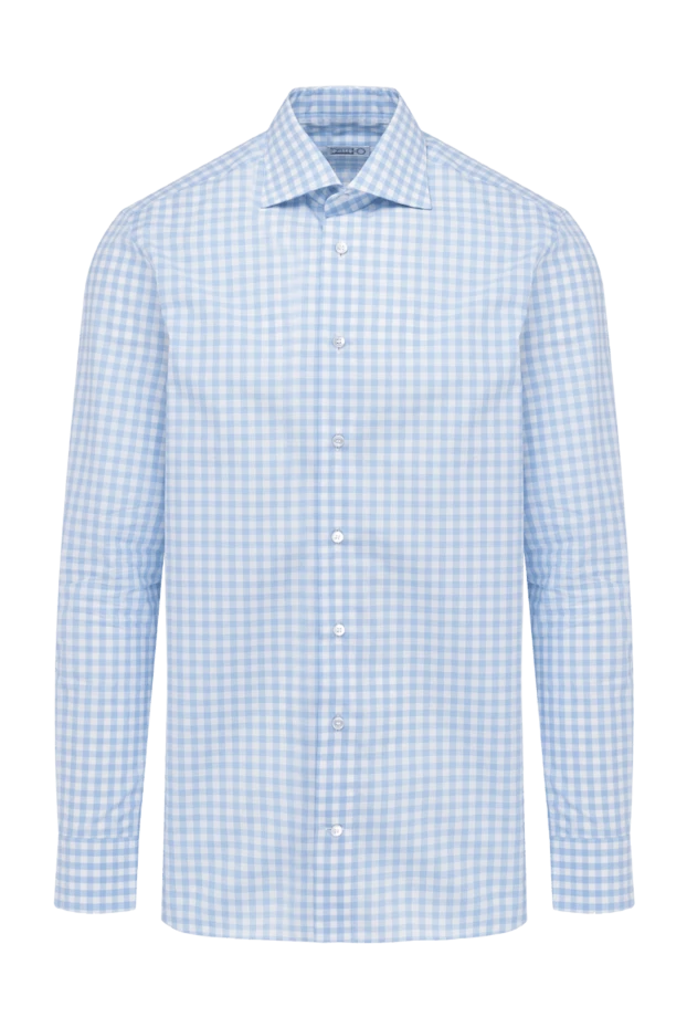 Zilli man blue cotton shirt for men buy with prices and photos 150651 - photo 1