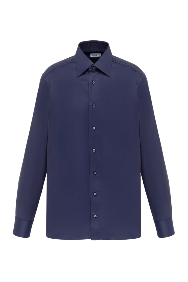 Zilli мужские сорочка из хлопка фиолетовая мужская купить с ценами и фото 150654 - фото 1