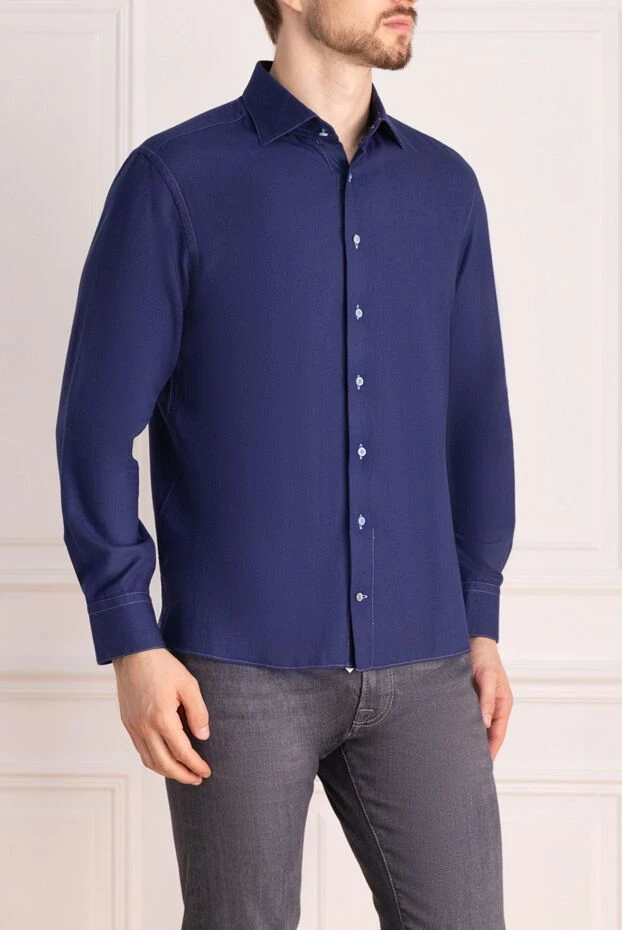 Zilli man gray cotton and cashmere shirt for men 150670 - photo 3