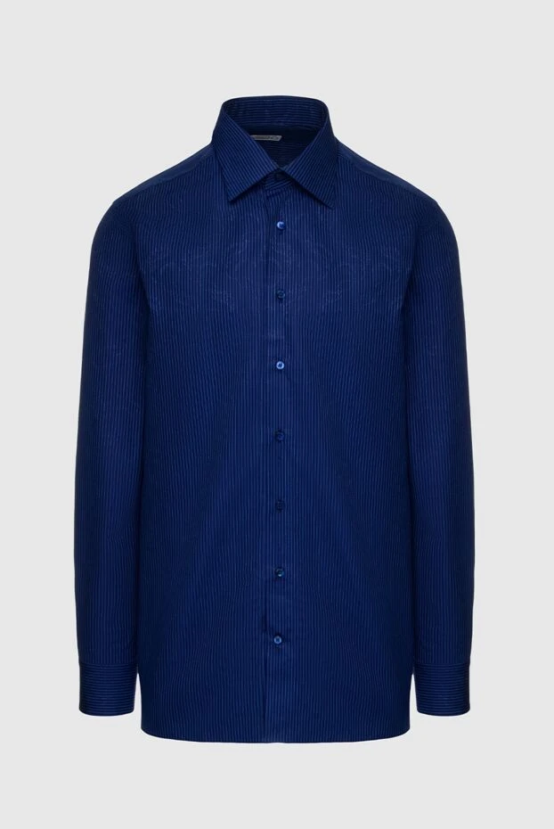 Zilli чоловічі рубашка з бавовни синя чоловіча купити фото з цінами 150660 - фото 1