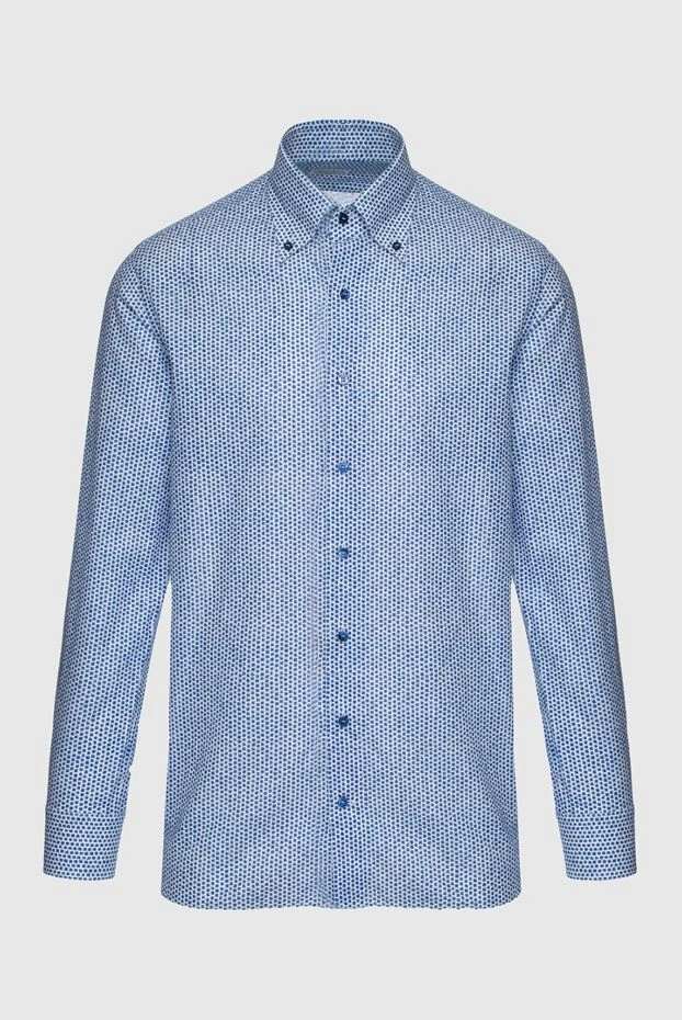 Zilli чоловічі рубашка з бавовни блакитна чоловіча купити фото з цінами 150661 - фото 1