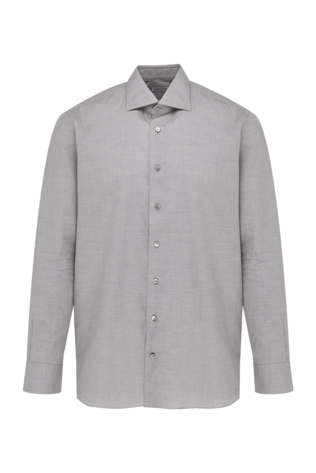 Zilli чоловічі рубашка з бавовни та кашеміру сіра чоловіча купити фото з цінами 150665 - фото 1