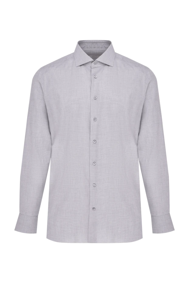 Zilli gray cotton and cashmere shirt for men 150669 - photo 1