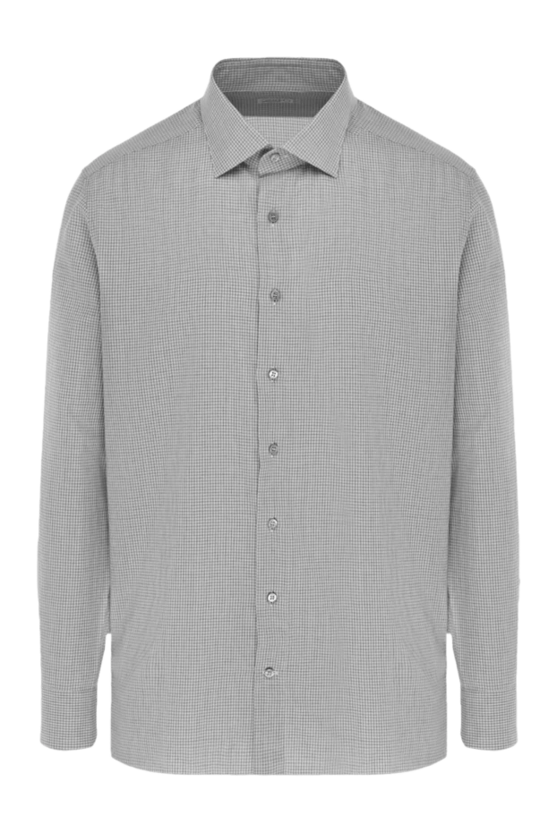 Zilli man men's gray cotton and cashmere shirt buy with prices and photos 150670 - photo 1