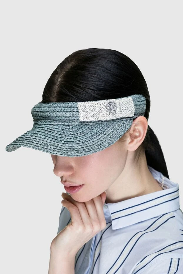 Maison Michel woman gray straw cap for women 150678 - photo 2