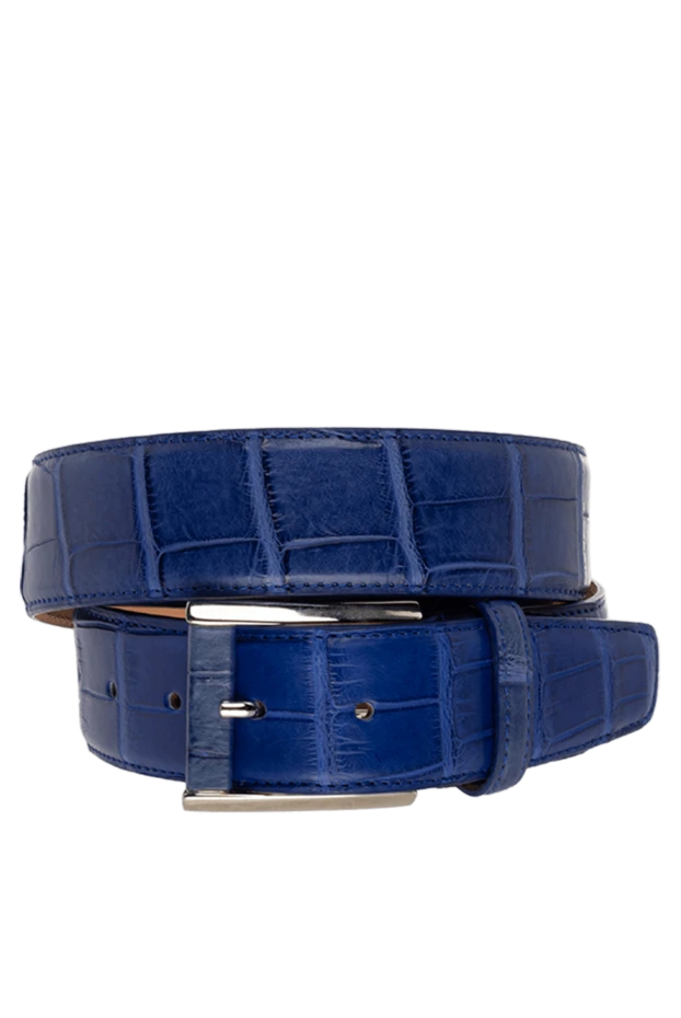 Cesare di Napoli man blue crocodile leather belt for men buy with prices and photos 150693 - photo 1