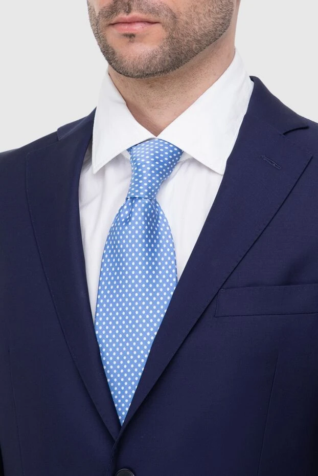 Italo Ferretti man blue silk tie for men 150705 - photo 2