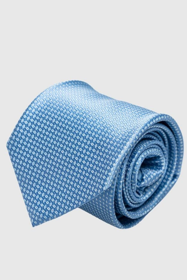 Italo Ferretti мужские галстук из шелка голубой мужской купить с ценами и фото 150711 - фото 1