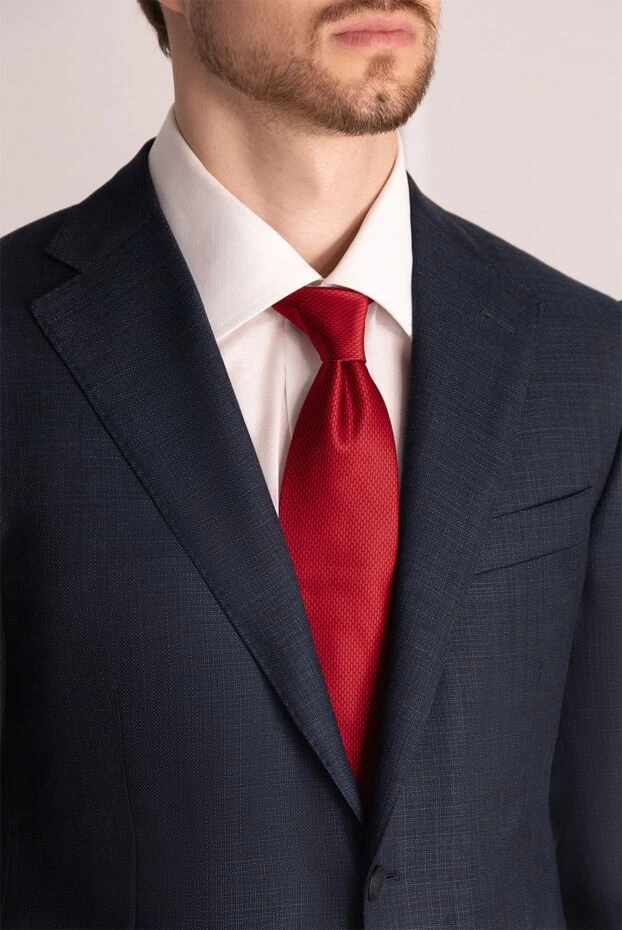 Italo Ferretti мужские галстук из шелка красный мужской купить с ценами и фото 150718 - фото 2