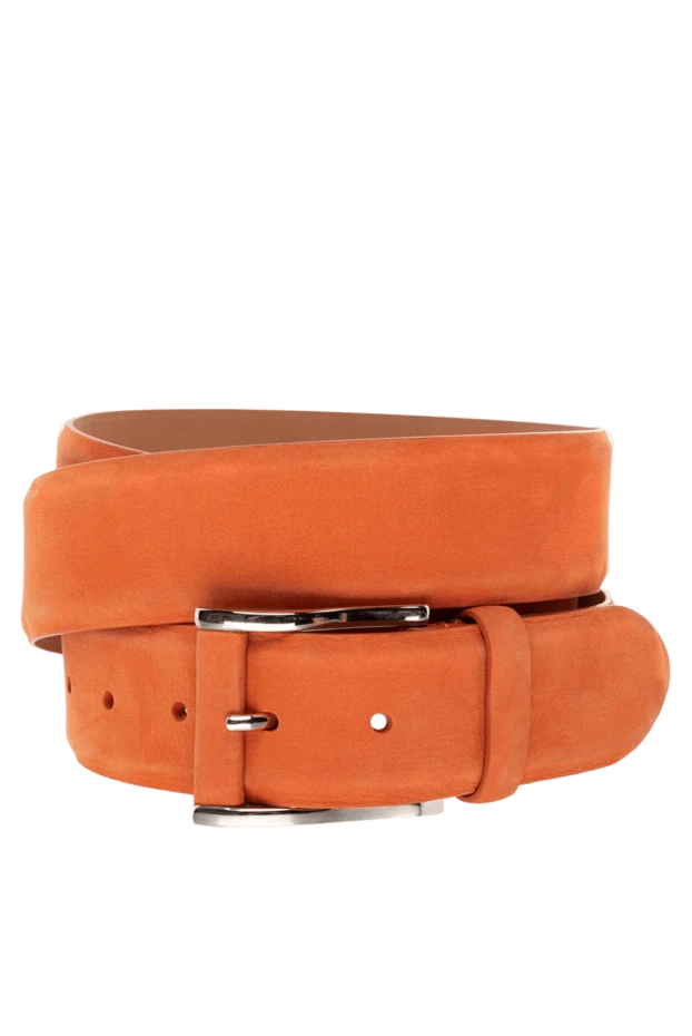 Cesare di Napoli orange leather belt for men 150753 - photo 1