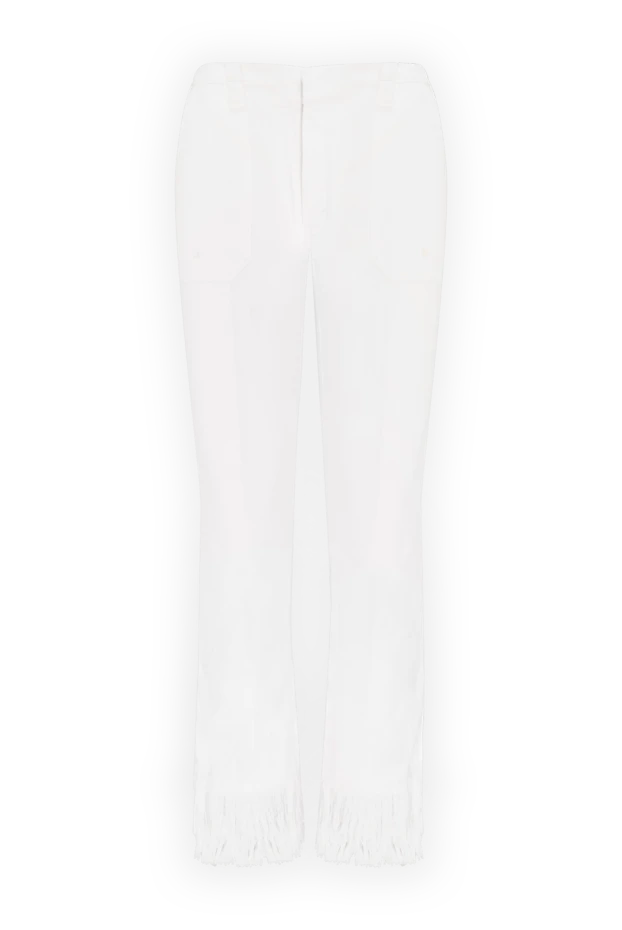 Chloe жіночі штани з бавовни білі жіночі купити фото з цінами 150795 - фото 1
