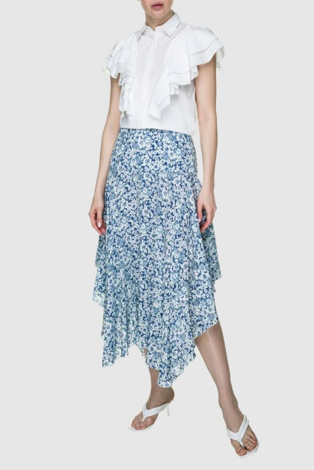 Stella McCartney woman blue silk skirt for women 150804 - photo 2