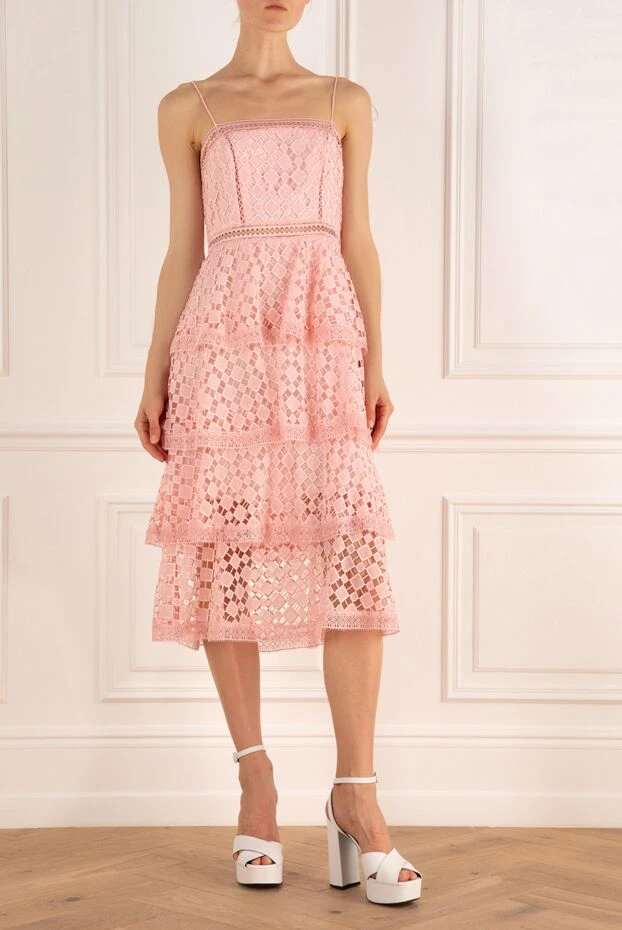 Fleur de Paris женские платье из полиэстера розовое женское купить с ценами и фото 150857 - фото 2